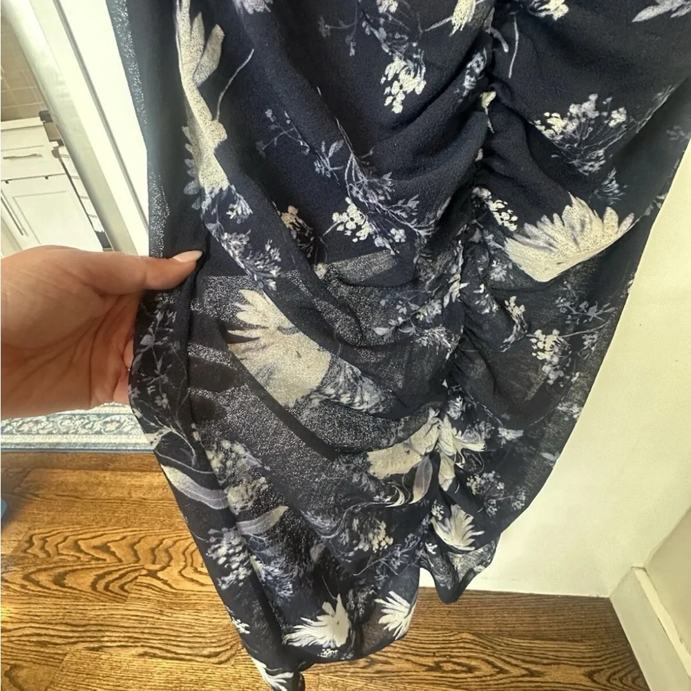 NWT Abercrombie & Fitch Floral Bodycon Midi Dress Sz MP - Picture 5 of 8
